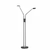 FHL easy Éclairage Led|Lampadaire Luna LED Noir, 2 lumières