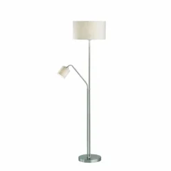 Luminaires Fischer & Honsel Lampadaires Et Lampes Sur Pied|Lampadaire Fischer & Honsel Layer Nickel mat, 1 lumière