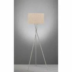 Luminaires Fischer & Honsel Lampadaires Et Lampes Sur Pied|Lampadaire Fischer & Honsel Wotan Nickel mat, 3 lumières