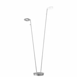 Luminaires Fischer & Honsel Éclairage Led|Lampadaire Fischer & Honsel Dent LED Nickel mat, 2 lumières