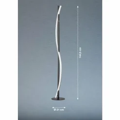 Luminaires Fischer & Honsel Lampadaires Et Lampes Sur Pied|Lampadaire Fischer & Honsel Bridge LED Noir, 1 lumière