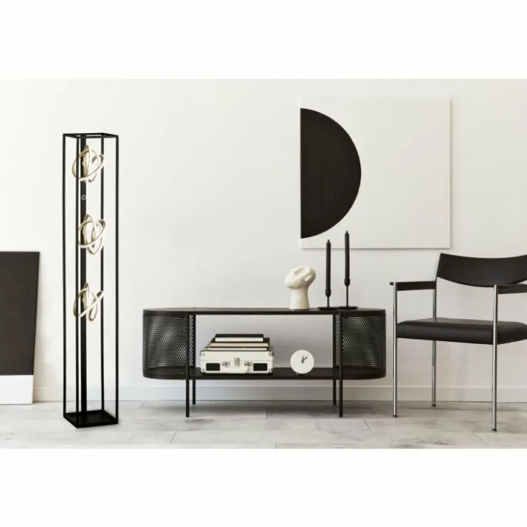Luminaires Fischer & Honsel Éclairage Led|Lampadaire Fischer & Honsel Gisi LED Noir, 3 lumières