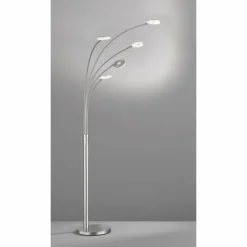 Luminaires Fischer & Honsel Éclairage Led|Lampadaire Fischer & Honsel Dent LED Nickel mat, 5 lumières