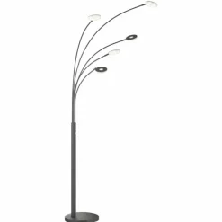 Luminaires Fischer & Honsel Éclairage Led|Lampadaire Fischer & Honsel Dent LED Noir, 5 lumières