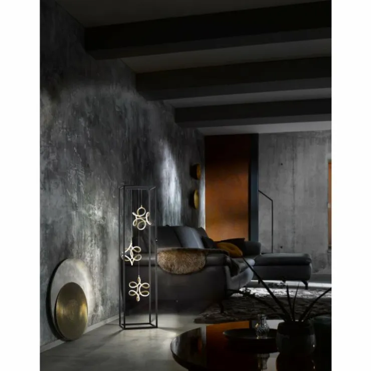 Luminaires Fischer & Honsel Éclairage Led|Lampadaire Fischer & Honsel Gesa LED Noir, 3 lumières