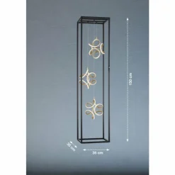 Luminaires Fischer & Honsel Éclairage Led|Lampadaire Fischer & Honsel Gesa LED Noir, 3 lumières