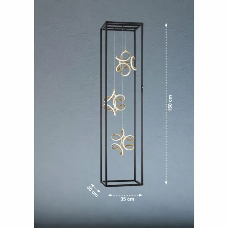 Luminaires Fischer & Honsel Éclairage Led|Lampadaire Fischer & Honsel Gesa LED Noir, 3 lumières