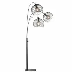 Luminaires Fischer & Honsel Lampadaires Et Lampes Sur Pied|Lampadaire Fischer & Honsel Wire Noir, 3 lumières