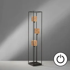 Luminaires Fischer & Honsel Lampadaires Et Lampes Sur Pied|Lampadaire Fischer & Honsel Hyazinthe Noir, 3 lumières