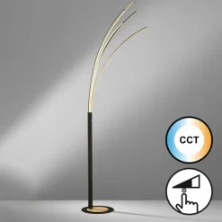 Luminaires Fischer & Honsel Éclairage Led|Lampadaire Fischer & Honsel Ellmau LED Noir, 1 lumière