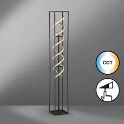 Luminaires Fischer & Honsel Lampadaires Et Lampes Sur Pied|Lampadaire Fischer & Honsel Gian LED Noir, 1 lumière