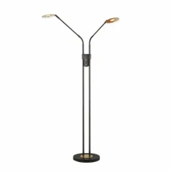 Luminaires Fischer & Honsel Lampadaires Et Lampes Sur Pied|Lampadaire Fischer & Honsel Dent LED Noir, 2 lumières