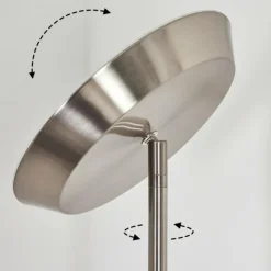 Luminaires Reality Éclairage Led|Lampadaire Florida LED Nickel mat, 2 lumières