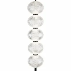 Luminaires Globo Lighting Lampadaires Et Lampes Sur Pied|Lampadaire Globo AIDA LED Noir, 5 lumières