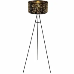 Luminaires Globo Lighting Lampadaires Et Lampes Sur Pied|Lampadaire Globo BARZI Noir, 1 lumière