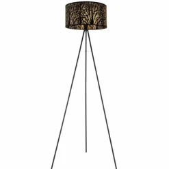 Luminaires Globo Lighting Lampadaires Et Lampes Sur Pied|Lampadaire Globo BARZI Noir, 1 lumière