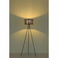 Luminaires Globo Lighting Lampadaires Et Lampes Sur Pied|Lampadaire Globo BARZI Noir, 1 lumière