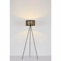 Luminaires Globo Lighting Lampadaires Et Lampes Sur Pied|Lampadaire Globo BARZI Noir, 1 lumière