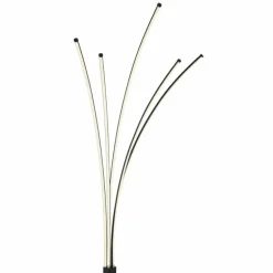 Lampadaire Globo BIZZY LED Noir, 1 lumière, Télécommandes