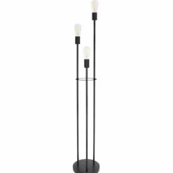 Luminaires Globo Lighting Lampadaires Et Lampes Sur Pied|Lampadaire Globo DECADI Noir, 3 lumières
