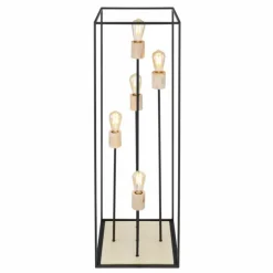 Luminaires Globo Lighting Lampadaires Et Lampes Sur Pied|Lampadaire Globo HAGAR Noir, 5 lumières