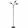 Luminaires Globo Lighting Lampadaires Et Lampes Sur Pied|Lampadaire Globo HERMINE Noir, 3 lumières