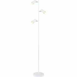 Luminaires Globo Lighting Lampadaires Et Lampes Sur Pied|Lampadaire Globo ROBBY Blanc, 3 lumières