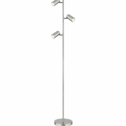 Luminaires Globo Lighting Lampadaires Et Lampes Sur Pied|Lampadaire Globo ROBBY Nickel mat, 3 lumières