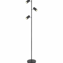 Luminaires Globo Lighting Lampadaires Et Lampes Sur Pied|Lampadaire Globo ROBBY Noir, 3 lumières