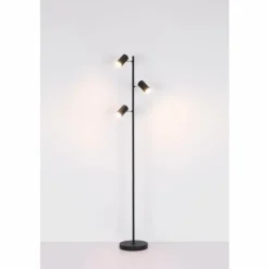 Luminaires Globo Lighting Lampadaires Et Lampes Sur Pied|Lampadaire Globo ROBBY Noir, 3 lumières