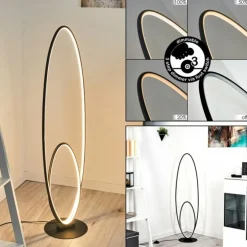 hofstein Lampadaires Et Lampes Sur Pied|Lampadaire Harpeth LED Noir, 1 lumière