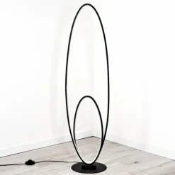 hofstein Lampadaires Et Lampes Sur Pied|Lampadaire Harpeth LED Noir, 1 lumière