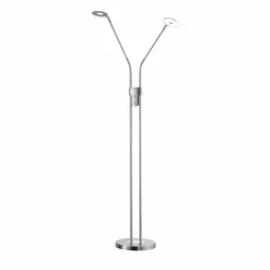 Luminaires Fischer & Honsel Lampadaires Et Lampes Sur Pied|Lampadaire Honsel Dent LED Nickel mat, 1 lumière, Changeur de couleurs