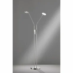Luminaires Fischer & Honsel Lampadaires Et Lampes Sur Pied|Lampadaire Honsel Dent LED Nickel mat, 1 lumière, Changeur de couleurs