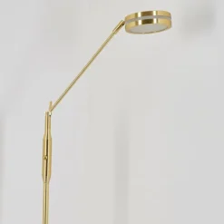 hofstein Lampadaires Et Lampes Sur Pied|Lampadaire Huallilemu LED Laiton, 1 lumière