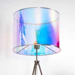 hofstein Lampadaires Et Lampes Sur Pied|Lampadaire Kaunas Nickel mat, 1 lumière
