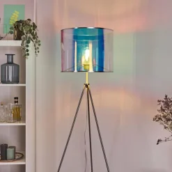 hofstein Lampadaires Et Lampes Sur Pied|Lampadaire Kaunas Nickel mat, 1 lumière