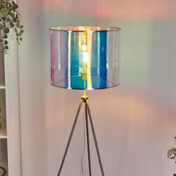 hofstein Lampadaires Et Lampes Sur Pied|Lampadaire Kaunas Nickel mat, 1 lumière