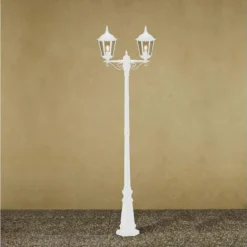 Lampadaire Konstsmide Firenze Blanc, 2 lumières