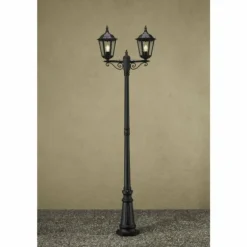 Lampadaire Konstsmide Firenze Noir, 2 lumières
