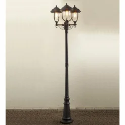 Lampadaire Konstsmide Parma Noir, 1 lumière