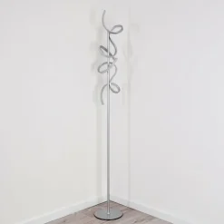 hofstein Éclairage Led|Lampadaire Lavaca LED Argenté, 2 lumières