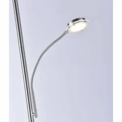 Luminaires Leuchten Direkt Lampadaires Et Lampes Sur Pied|Lampadaire Leuchten Direkt HANS LED Acier inoxydable, 2 lumières