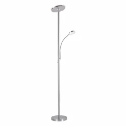 Luminaires Leuchten Direkt Lampadaires Et Lampes Sur Pied|Lampadaire Leuchten Direkt HANS LED Acier inoxydable, 2 lumières