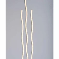 Lampadaire Leuchten Direkt Ls-WAVE LED Acier inoxydable, 3 lumières, Télécommandes, Changeur de couleurs
