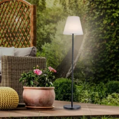 Lampadaire Leuchten Direkt HOLLY LED Noir, 1 lumière, Changeur de couleurs