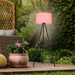 Lampadaire Leuchten Direkt HOLLY LED Noir, 1 lumière, Changeur de couleurs