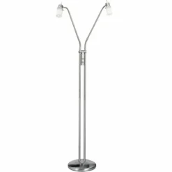 Luminaires Leuchten Direkt Lampadaires Et Lampes Sur Pied|Lampadaire Leuchten Direkt MAX LED Acier inoxydable, 2 lumières