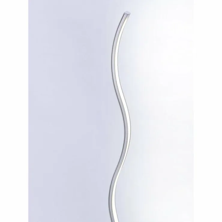 Luminaires Leuchten Direkt Éclairage Led|Lampadaire Leuchten-Direkt WAVE LED Acier inoxydable, 1 lumière