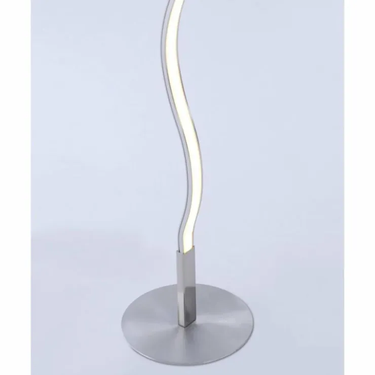 Luminaires Leuchten Direkt Éclairage Led|Lampadaire Leuchten-Direkt WAVE LED Acier inoxydable, 1 lumière